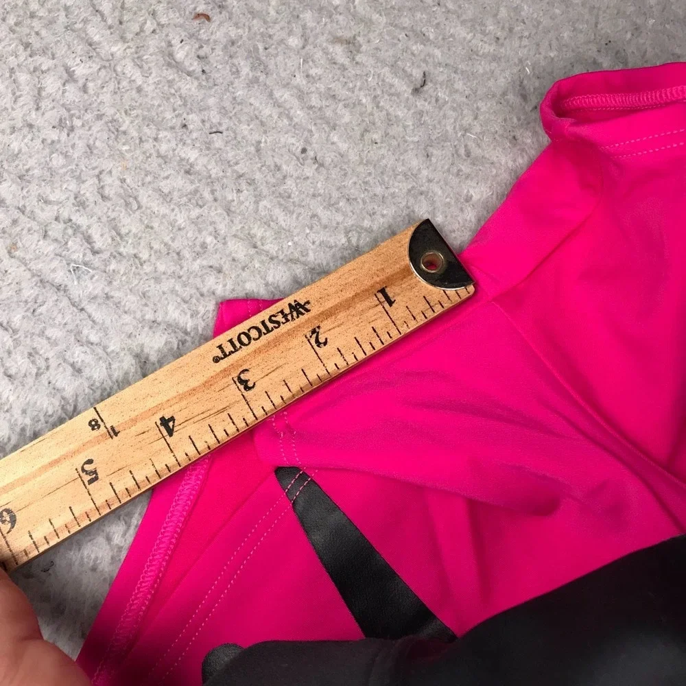 Nike Swim Shorts Girls XL Hot Pink Script Spellout Logo Performance NEW NWT